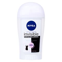 Antiperspirant Nivea Black & White Invisible Clear 48h 40 ml