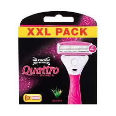 Náhradní břit Wilkinson Sword Quattro For Women 6 ks