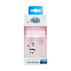 Kojenecká lahev Canpol babies Exotic Animals Easy Start Anti-Colic Bottle Pink 0m+ 120 ml