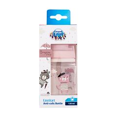 Kojenecká lahev Canpol babies Bonjour Paris Easy Start Anti-Colic Bottle Pink 0m+ 120 ml