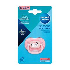 Dudlík Canpol babies Exotic Animals Silicone Soother Panda 6-18m 1 ks