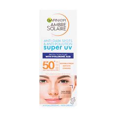 Opalovací přípravek na obličej Garnier Ambre Solaire Super UV Hyaluronic Acid SPF50+ 40 ml poškozená krabička