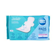 Porodnické vložky Canpol babies Breathable & Discreet Night Postpartum Pads With Wings 8 ks