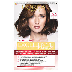 Barva na vlasy L'Oréal Paris Excellence Creme Triple Protection 48 ml 5,3 Natural Light Golden Brown