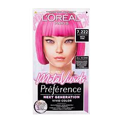 Barva na vlasy L'Oréal Paris Préférence Meta Vivids 75 ml 7.222 Meta Pink poškozená krabička