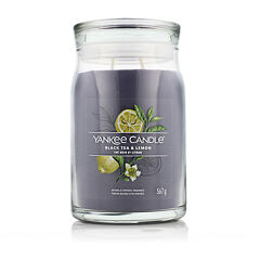 Vonná svíčka Yankee Candle Signature Black Tea & Lemon 567 g