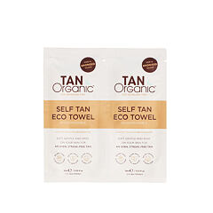 Samoopalovací přípravek TanOrganic Self Tan Eco Towels 2x10 ml