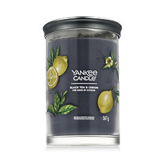 Vonná svíčka Yankee Candle Signature Black Tea & Lemon Tumbler 567 g