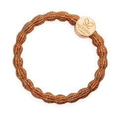 Gumička na vlasy By Eloise London Metallic Gold Circle Amber 1 ks Amber