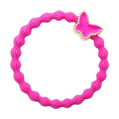 Gumička na vlasy By Eloise London Gold Butterfly 1 ks Fuchsia