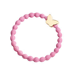 Gumička na vlasy By Eloise London Gold Butterfly 1 ks Rose Pink
