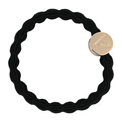 Gumička na vlasy By Eloise London Letter Charms Gold 1 ks A Black