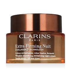 Noční pleťový krém Clarins Extra-Firming Nuit Wrinkle Smoothing Revitalizing Night Cream Plnitelný 50 ml