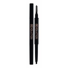 Tužka na obočí Makeup Revolution London Duo Brow Definer 0,15 g Dark Brown