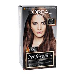 Barva na vlasy L'Oréal Paris Préférence Récital 60 ml 5,25-M2 Antigua poškozená krabička