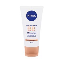 BB krém Nivea BB Cream 5in1 Day Cream SPF15 50 ml Medium poškozená krabička
