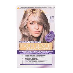 Barva na vlasy L'Oréal Paris Excellence Cool Creme 48 ml 8,11 Ultra Ash Light Blond poškozená krabička