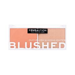 Konturovací paletka Revolution Relove Colour Play Blushed Duo Blush & Highlighter 5,8 g Queen