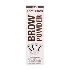 Pudr na obočí Makeup Revolution London Brow Powder Stamp & Stencil 0,65 g Granite