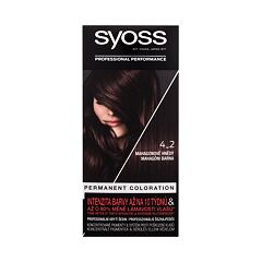Barva na vlasy Syoss Permanent Coloration 50 ml 4-2 Mahogany Brown