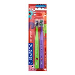 Klasický zubní kartáček Curaprox Kids Ultra Soft Little Bacterias Edition 2 ks