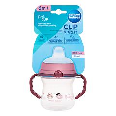 Hrneček Canpol babies Bonjour Paris First Cup Pink 6m+ 150 ml