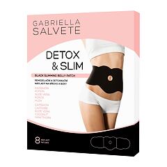 Pro zeštíhlení a zpevnění Gabriella Salvete Detox & Slim Black Slimming Belly Patch 8 ks