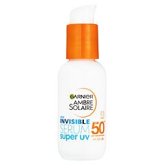 Opalovací přípravek na obličej Garnier Ambre Solaire Super UV Invisible Serum SPF50+ 30 ml