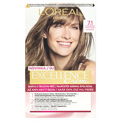 Barva na vlasy L'Oréal Paris Excellence Creme Triple Protection 48 ml 7,1 Natural Ash Blonde