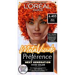Barva na vlasy L'Oréal Paris Préférence Meta Vivids 75 ml 6.403 Meta Coral