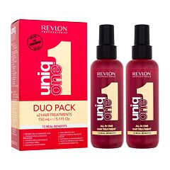 Bezoplachová péče Revlon Professional Uniq One All In One Hair Treatment Duo Pack 2x150 ml poškozená krabička