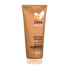 Samoopalovací přípravek Dove Body Love Summer Revived Gradual Tanning Lotion 200 ml Medium to Dark