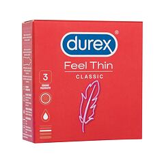Kondomy Durex Feel Thin Classic 3 ks