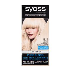 Barva na vlasy Syoss Permanent Coloration Lightener 50 ml 13-5 Platinum Lightener poškozená krabička