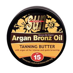 Opalovací přípravek na tělo Vivaco Sun Argan Bronz Oil Tanning Butter SPF15 200 ml