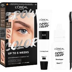 Barva na obočí L'Oréal Paris Brow Color Semi-Permanent Eyebrow Tint 1 ks 6.0 Light Brunette