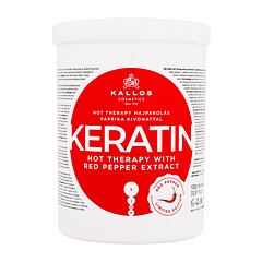Maska na vlasy Kallos Cosmetics Keratin Hot Therapy With Red Pepper Extract 1000 ml