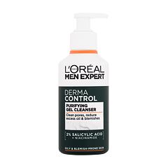 Čisticí gel L'Oréal Paris Men Expert Derma Control Purifying Gel Cleanser 260 ml