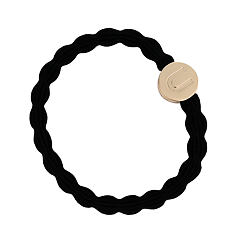 Gumička na vlasy By Eloise London Letter Charms Gold U 1 ks Black