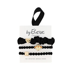 Gumička na vlasy By Eloise London Bangle Set Bee Black 1 ks