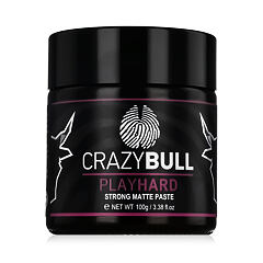 Krém na vlasy Crazy Bull Play Hard Strong Matte Paste 100 g
