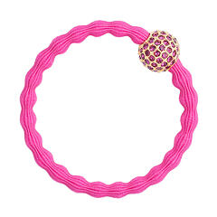 Gumička na vlasy By Eloise London Bling Charms Disco Ball 1 ks Fuchsia