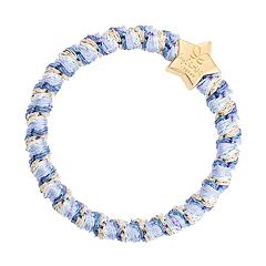 Gumička na vlasy By Eloise London Woven Gold Star 1 ks Ocean Breeze