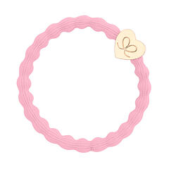 Gumička na vlasy By Eloise London Gold Heart 1 ks Ballet Pink
