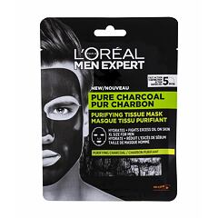 Pleťová maska L´Oréal Paris Men Expert Pure Charcoal 30 g