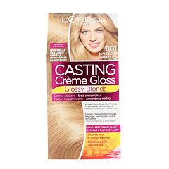 Barva na vlasy L'Oréal Paris Casting Creme Gloss Glossy Blonds 48 ml 801 Silky Blonde poškozená krabička
