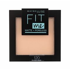 Pudr Maybelline Fit Me! Matte + Poreless 9 g 120 Classic Ivory