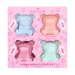 Bomba do koupele I Heart Revolution Teddy Bear Fizzer Set 4x50 g Dreamy Ocean Kazeta