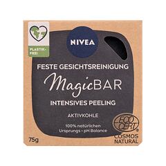 Čisticí mýdlo Nivea Magic Bar Exfoliating Active Charcoal 75 g