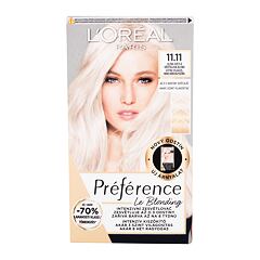 Barva na vlasy L'Oréal Paris Préférence Le Blonding 1 ks 11.11 Ultra Light Cold Crystal Blonde poškozená krabička